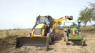 tractors working on the farm uk jcb 4dx loading loader loading john deere 5050 jcb excavator videos