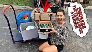 I Went Dumpster Diving and found  A lot of Thomas the trains! (UNREAL!)