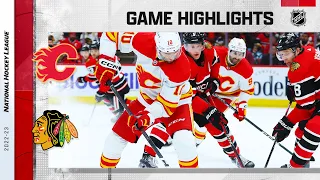 Flames @ Blackhawks 1/8 | NHL Highlights 2023