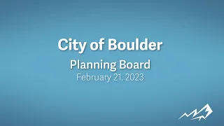 2-21-23 Planning Board Meeting