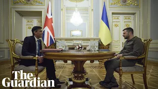 Rishi Sunak arrives in Kyiv to meet Ukrainian president Volodymyr Zelenskiy