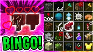 MINECRAFT BINGO ALE S ÚKOLY! ZVLÁDNEME TO?!😱 | [MarweX&@MegaSkuci&@fatlaax&@eban926]