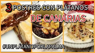 🍌 SORPRENDE con estas 3 RIQUÍSIMAS rectas con PLÁTANO CANARIO. #UnPlátanoPorLaPalma