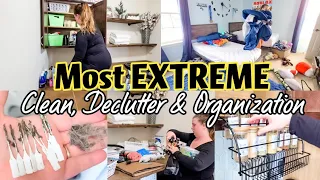 MOST EXTREME CLEAN DECLUTTER AND ORGANIZE WITH ME / SPEED CLEANING MOTIVATION / DAYS OF CLEANING