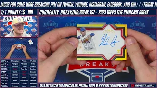 Break #157: 2023 Topps Five Star Full Case!!