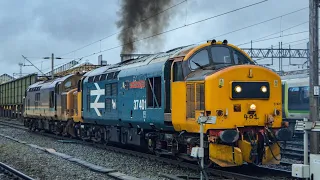 Mary & Bob at Crewe | 37401 & 37425 - 0Z37 York North Yard to Crewe Gresty Bridge