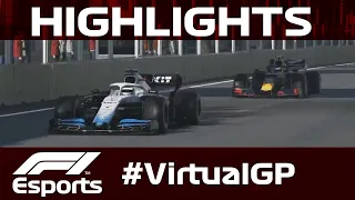 Virtual Azerbaijan Grand Prix Highlights | Aramco
