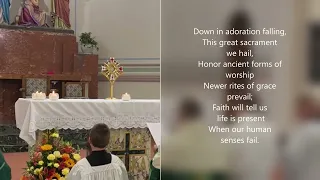 Tantum Ergo (English) -  Eucharistic Revival Warren
