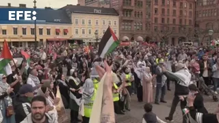 Multitudinaria protesta en Malmö para pedir la exclusión de Israel de Eurovisión