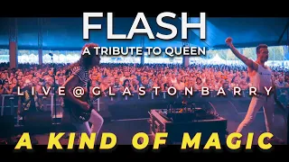 THIS IS MY JOB!😳 "A Kind Of Magic" by 'FLASH - A Tribute To Queen' LIVE @ GlastonBARRY (2/3)