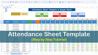 Create Attendance Template in Google Sheet | Complete Process