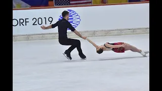 Monika Breitkopf / Krzysztof Sadowski, Intermediate Pairs Free Skating, ISU Adult Oberstdorf 2019