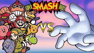 SUPER SMASH BROS. (N64) - All Characters Vs Master Hand