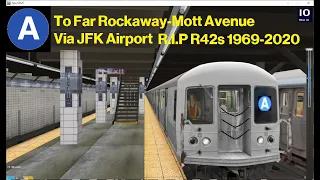 OpenBVE (A) Inwood-207th Street To Far Rockaway-Mott Avenue (R42)(Final Run)(2000s)