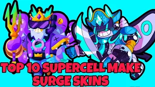 Top 10 Supercell Make Surge Skins #supercellmake