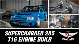 Supercharged engine build | Peugeot 205 T16 Group B Rally Car