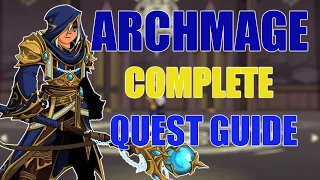 AQW ArchMage Class Full Walkthrough 2024 Onwards |(SpellCraft Recipes) /join archmage Warlics Quests