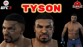 How to Create Mike Tyson (CAF Formula) No Game Face  !! Create a Fighter - EA Sports UFC 3