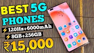 Top 5 Powerful 5G Phone Under 15000 in 2023 | 8GB+256GB | 108MP Camera | Best Phone Under 15000