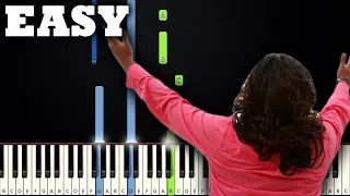 Here I Am To Worship | EASY PIANO TUTORIAL | SHEET MUSIC