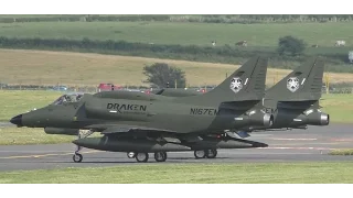 *Rare* 2 Draken Douglas A4N Skyhawks at Prestwick Airport