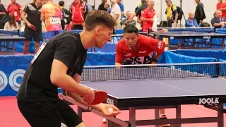 2018 World Veteran Championships Table Tennis - Singles Quarterfinals - Table 3