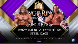 British Bulldog vs Ultimate warrior #wwe2k24 #40yearsofWrestlemania #wwe2k23 Change your story