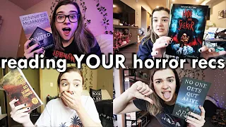 Reading YOUR Horror Recs 👻 [spooky reading vlog]