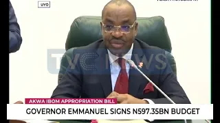 Governor Emmanuel Udom signs N597.35bn budget