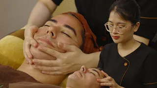 Vietnamese Lady Therapist Facial Massage for the ULTIMATE SLEEP!