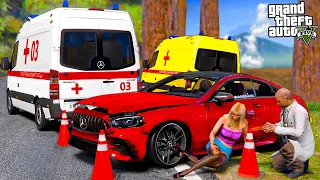 ОТЕЦ И СЫН В GTA 5 - МОЯ ДЕВУШКА ПОПАЛА В СТРАШНУЮ АВАРИЮ! ДЕВУШКА РАЗБИЛА MERCEDES E53 AMG! 🌊ВОТЕР