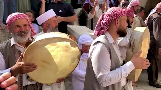 توجه برى شبايكي من بعشيقة وبحزاني الى قضاء شيخان ومن بعد الى معبد لالش نوراني  بتاريخ 2022/10/6