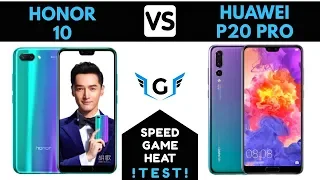Honor 10 VS Huawei P20 Pro Test - Speed Test, Gaming Test, Heating Test