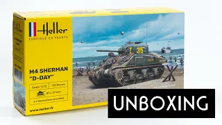 UNBOXING: 1/72 HELLER M4 SHERMAN and ZVEZDA US MARINES WWII figures