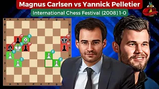 Magnus Carlsen vs Yannick Pelletier | International Chess Match 2008!