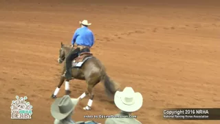 Patrashas Big Gun ridden by Peter Defreitas  - 2016 NRHA Derby (Open Derby, Sec. 1)