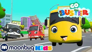 1 HOUR OF GO BUSTER! 🚌 | Racing Buster | Go Buster | Kids Learning Videos | ABCs And 123s