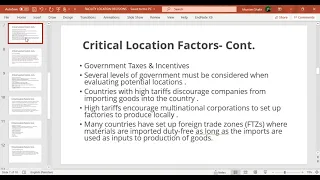 Facility location decisions in supply chain management