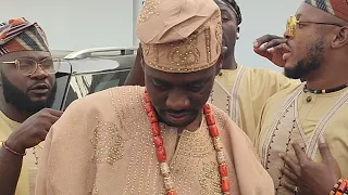 SEE MOMENT LATEEF ADEDIMEJI AND HIS FRIENDS ARRIVE VENUE OF HIS TRADITIONAL WEDDING WITH MO BIMPE
