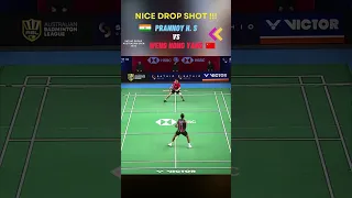 NICE DROP SHOT PRANNOY H  S (IND) #badminton #menraket