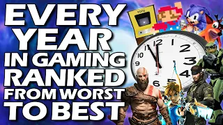 Every Year In Video Gaming Ranked From WORST To BEST