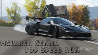 Forza Horizon Mclaren Senna (TOP SPEED RUN AND DRAG RACE)