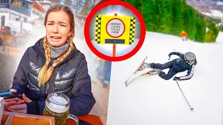 BOTSING OP DE SKI’S MET JADE! VOOR HET EERST VAN DE GESLOTEN ZWARTE PISTE!😟◼️