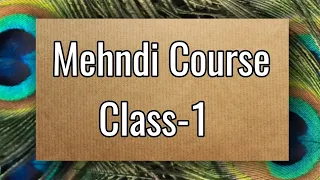 Mehndi Class-1 /how to learn Mehndi for beginners/line practice/mehndi class/Mehndi course/Mehndi