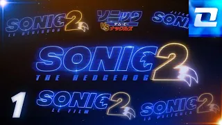 13 Sonic Movie 2 logos but in different languages.