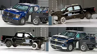 CRASH TEST Pickup Trucks (2023) | F-150, Tundra, RAM 1500 & Silverado