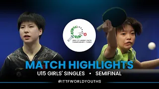 Xiang Junlin vs Yuna Ojio | U15 Girls' Singles SF | ITTF World Youth Championships 2022