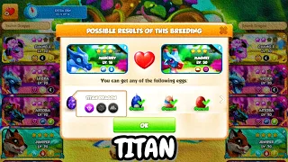 Legendary Titan Dragon  Chrono Frigg Dragon and Thor Dragon Mania Legends Castle Event Level 6