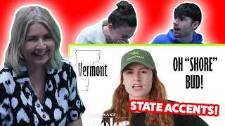 BRITISH FAMILY REACTS! 50 Americans Show Us Their States' Accents | Culturally Speaking