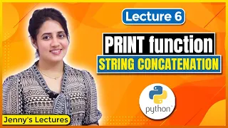 P_06 print() function & String concatenation(using +) in Python | Python Tutorials for Beginners